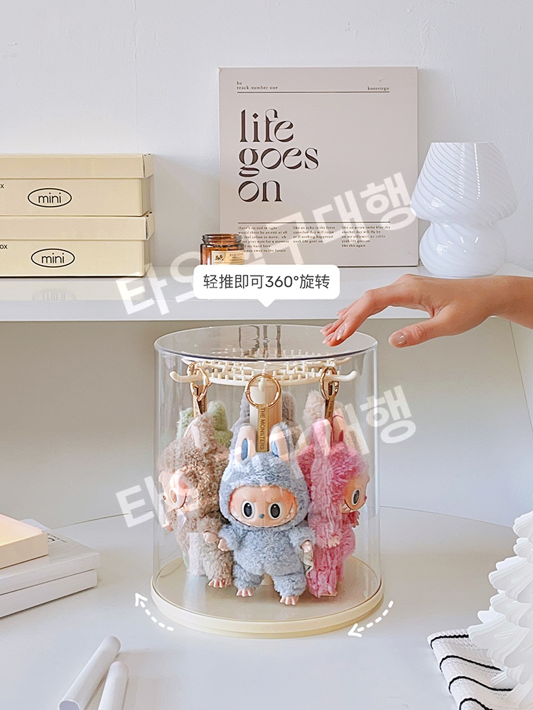 라부부케이스 커버 키링 디스플레이 인형 보관함 보호케이스 투명 보호 악세사리 - 상세 이미지 3