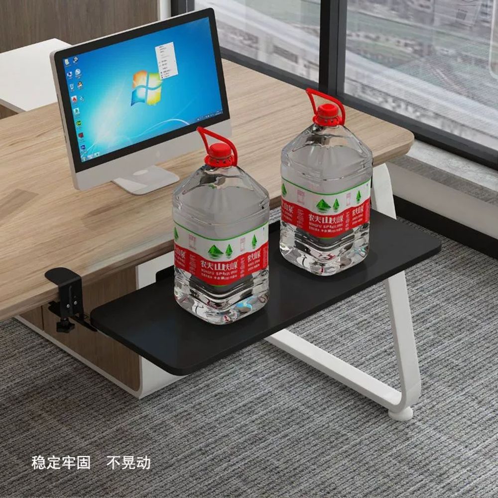 원목 키보드 서랍 패드 선반 레일 언더레일 보관 마우 A. 검정색5225CM 슬라이드 레일 - 상세 이미지 3