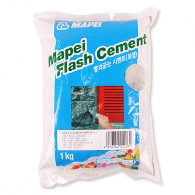 빨리굳는 시멘트 회색1kg 15x21cm 시맨트 벽시멘트 벽시맨트 - 메인 이미지