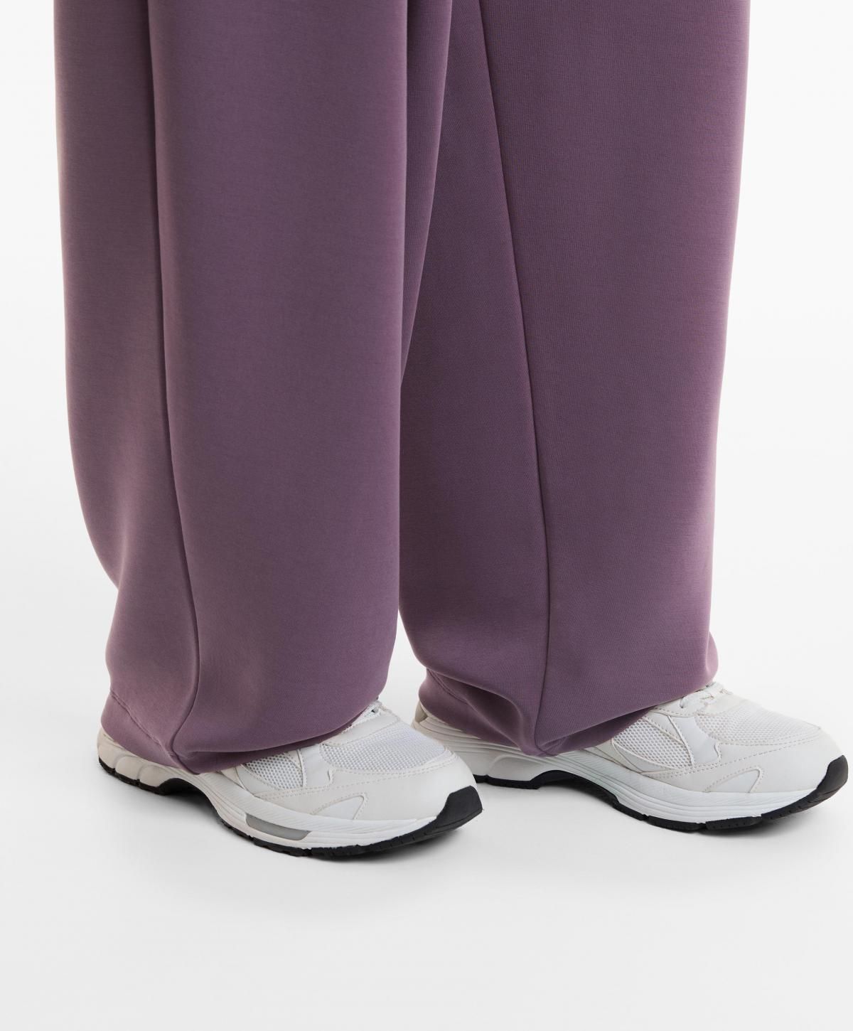 오이쇼 소프트 모달 와이드 코쿤 팬츠 3344/791 LILAC - 상세 이미지 5