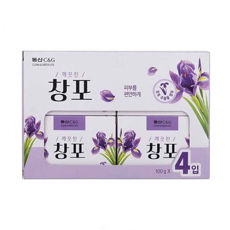 창포비누 100Gx4개 욕실비누 샤워비누 향비누 - 메인 이미지
