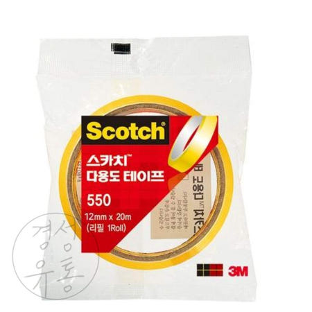 경성 3M 스카치 다용도테이프 600 12X20 12p 투명