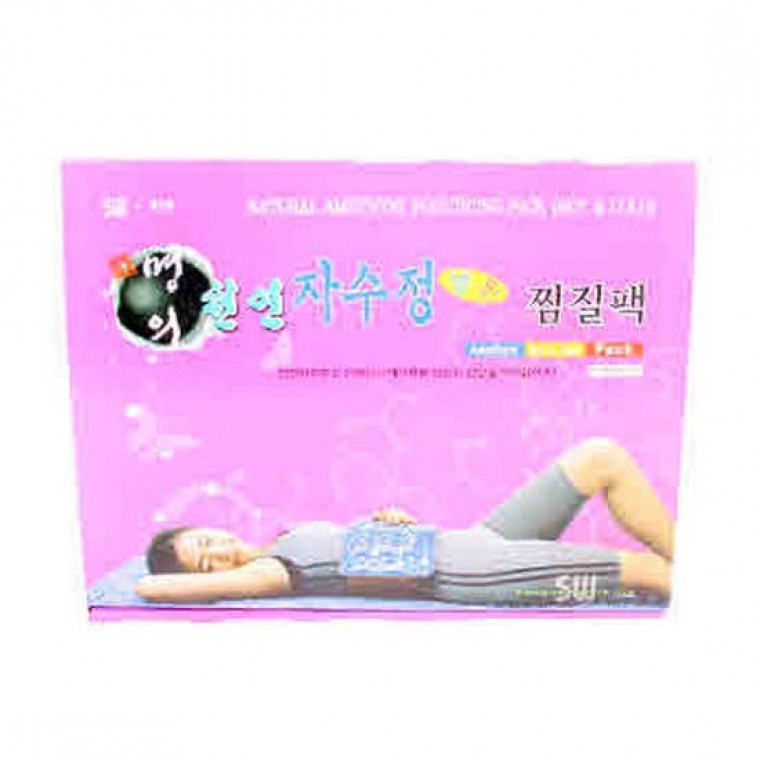 명의 천연자수정찜질팩 핫팩 허리통증 배통증 - 상품 이미지