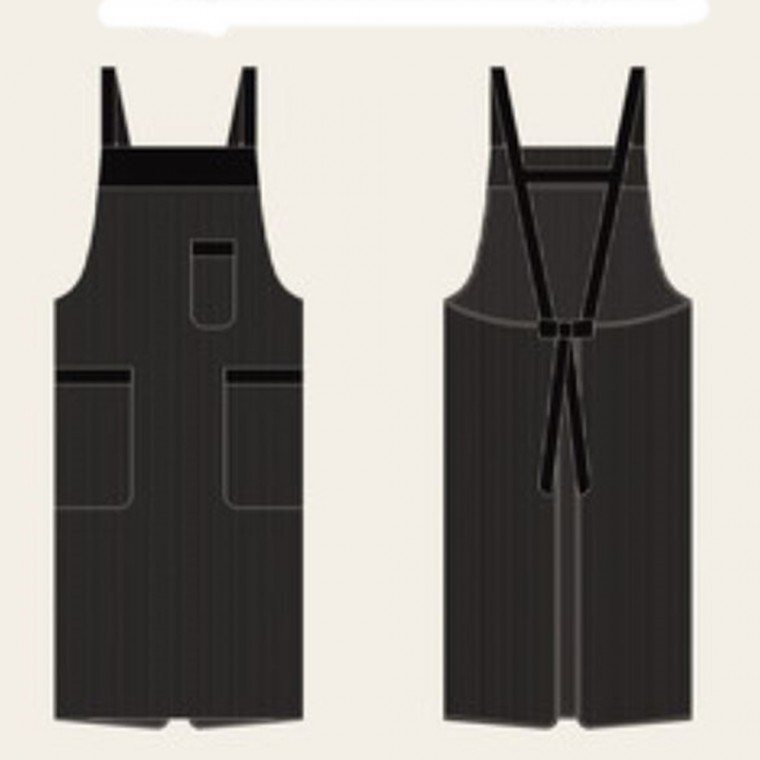 스트라이프 멜빵 앞치마 소 작업앞치마 식당앞치마 요리앞치마