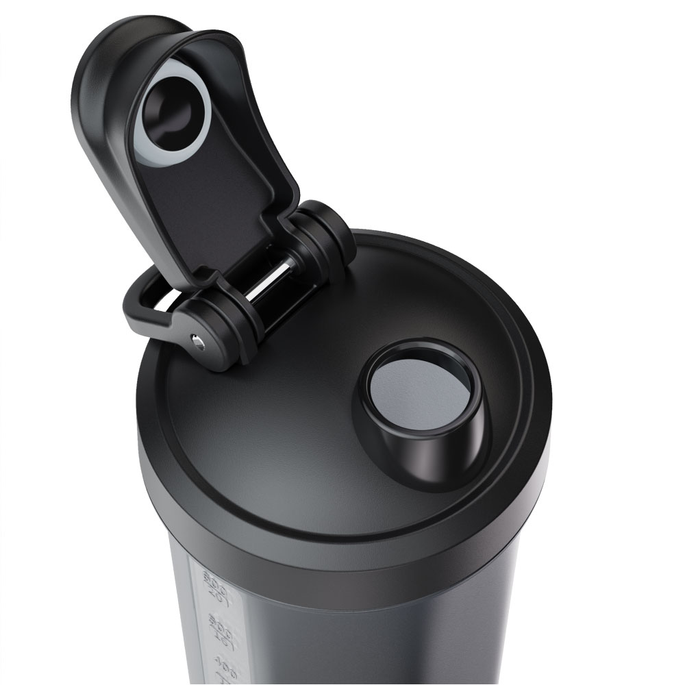 볼트렉스 전동 프로틴 쉐이커 보틀 물병 물통 헬스 보충제 단백질 쉐이크통 700ml, 블랙 - 상세 이미지 3