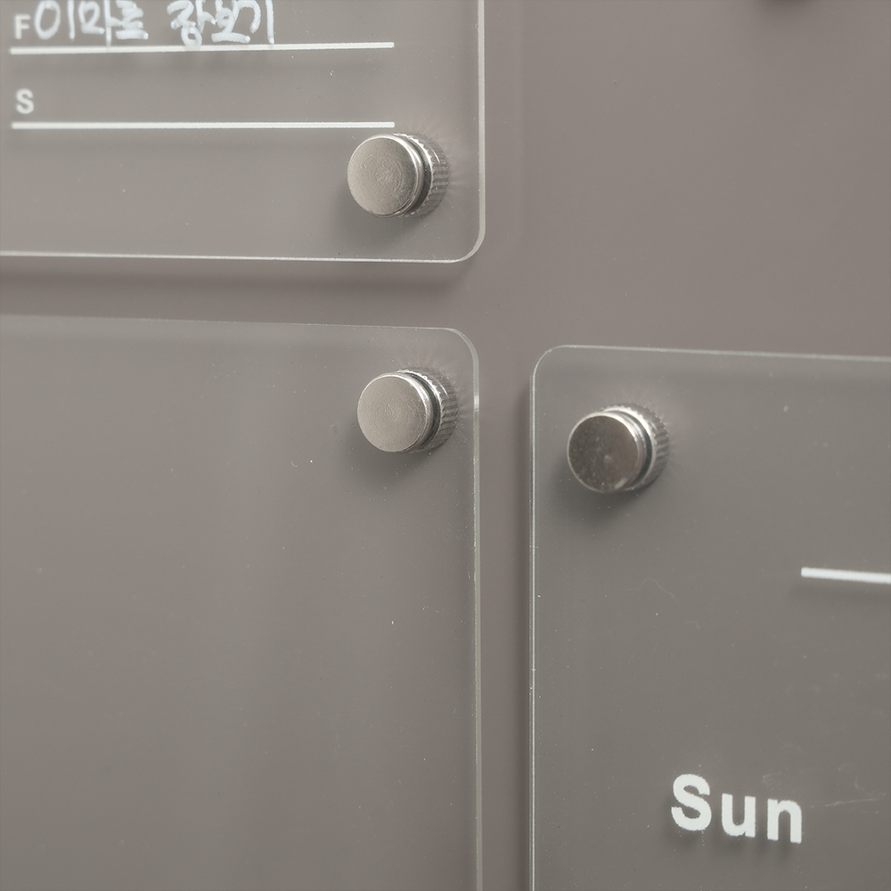 펜+자석+지우개포함 자석 아크릴 메모보드 4종 - 상세 이미지 2