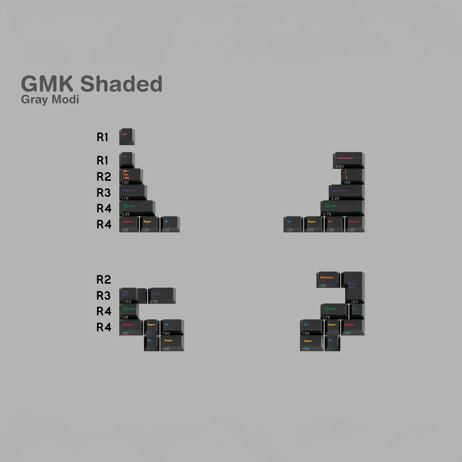 GMK CYL SHADED 키캡 추가구성 - 상세 이미지 2