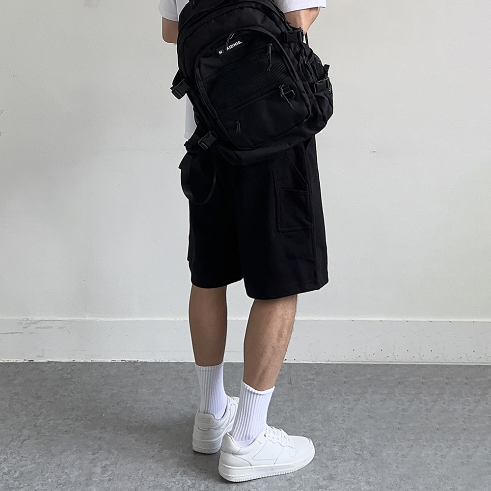 남자반바지 남자버뮤다팬츠 밴딩 트레이닝 카펜더 반바지 - 상세 이미지 4