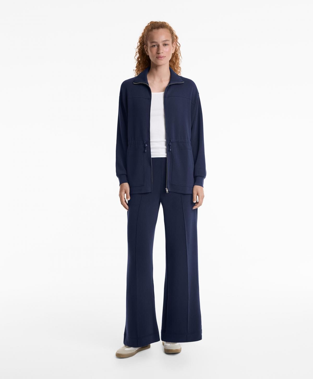 오이쇼 소프트 모달 스트링 롱 재킷 4913/791 NAVY - 상세 이미지 4