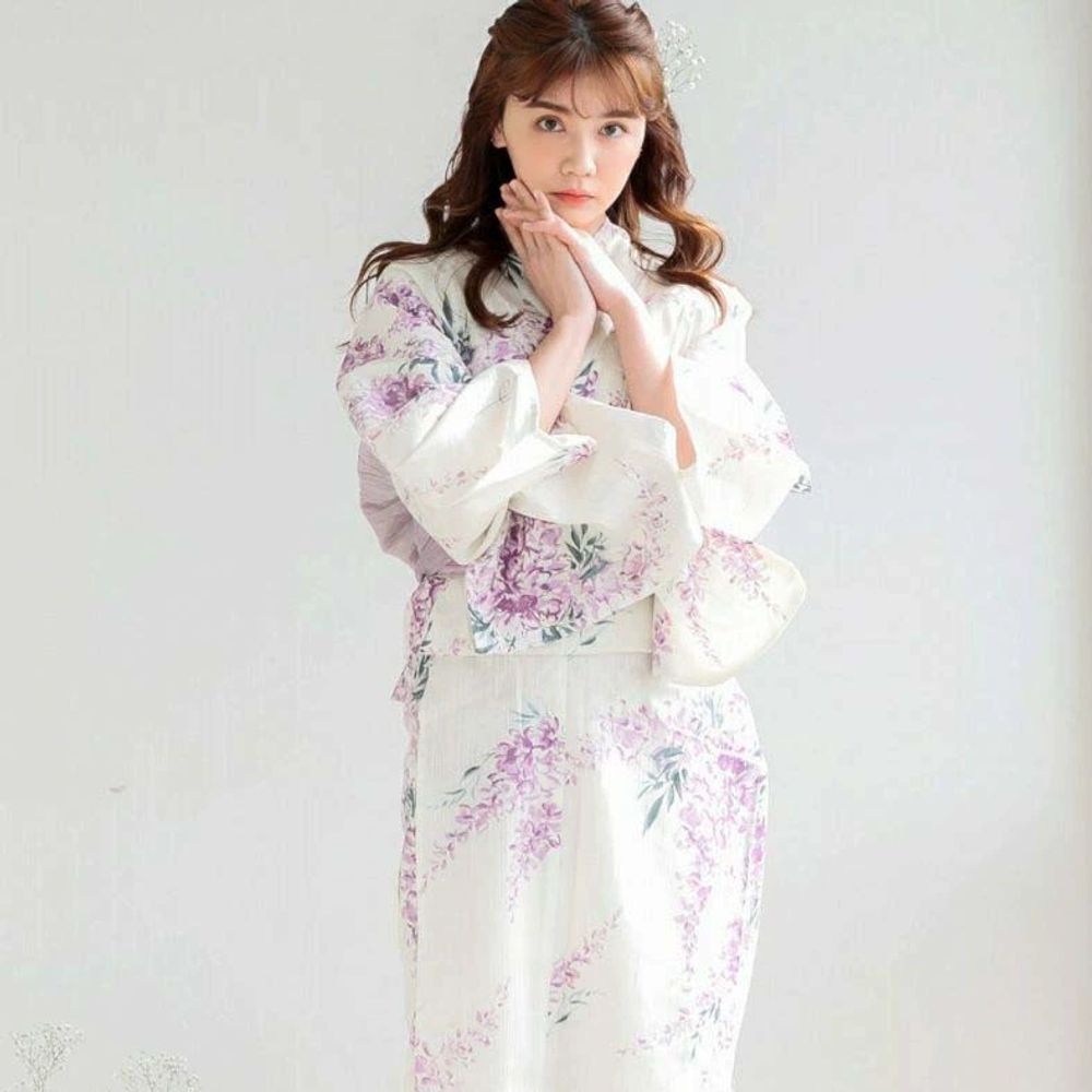 테마복 기모노 세트의상 유카타 이 A. 전통적인 스타일 163cm 길이, A. 보편적 코드 - 상세 이미지 3