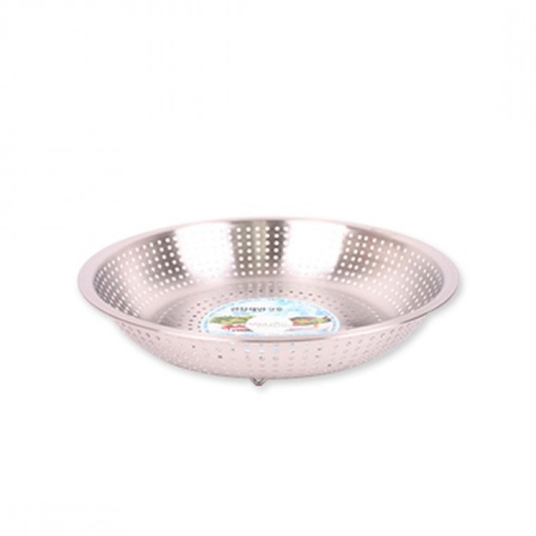 스텐 펀칭채반 2호 25.5cm 쟁반 다용도채반 소쿠리 - 상품 이미지