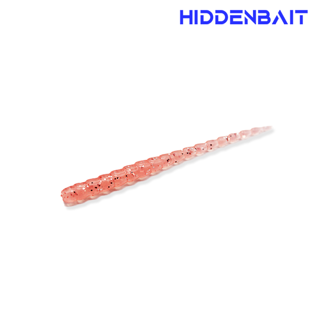 히든베이트 아징비드 아징웜 전갱이웜 볼락 소프트베이트 HR019 LIGHT PINK, 6.5cm(2.5inch) - 메인 이미지