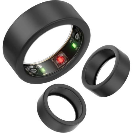 [해외]Oura 링 프로텍터와 호환되는 실리콘 커버, 3세대 운동용 탄성 케이스 - 3PCS 프로텍터(블랙3, M은 11/12/13)