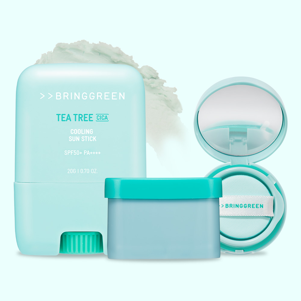 브링그린 티트리 시카 쿨링 선스틱 20g 1+1 / SPF50+ PA++++