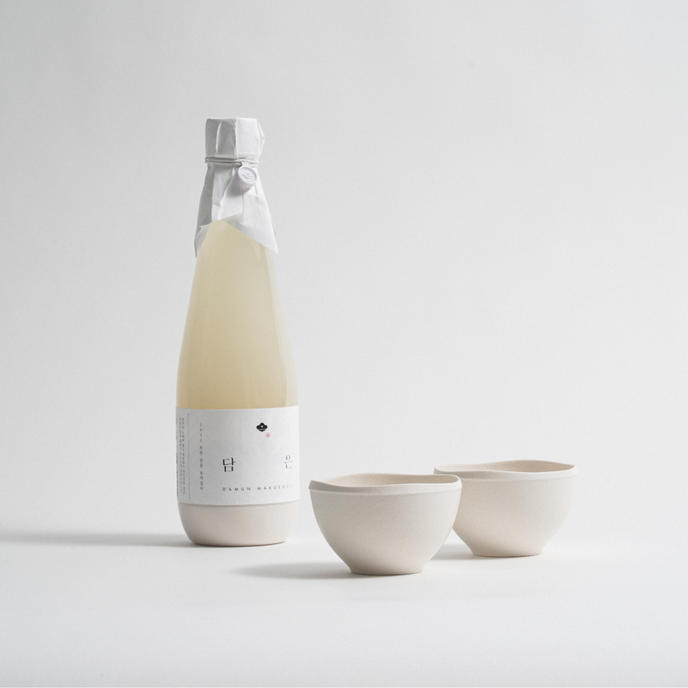 이도도자기 순 막걸리잔 세트 2P (2 colors) 집들이 신혼 커플선물