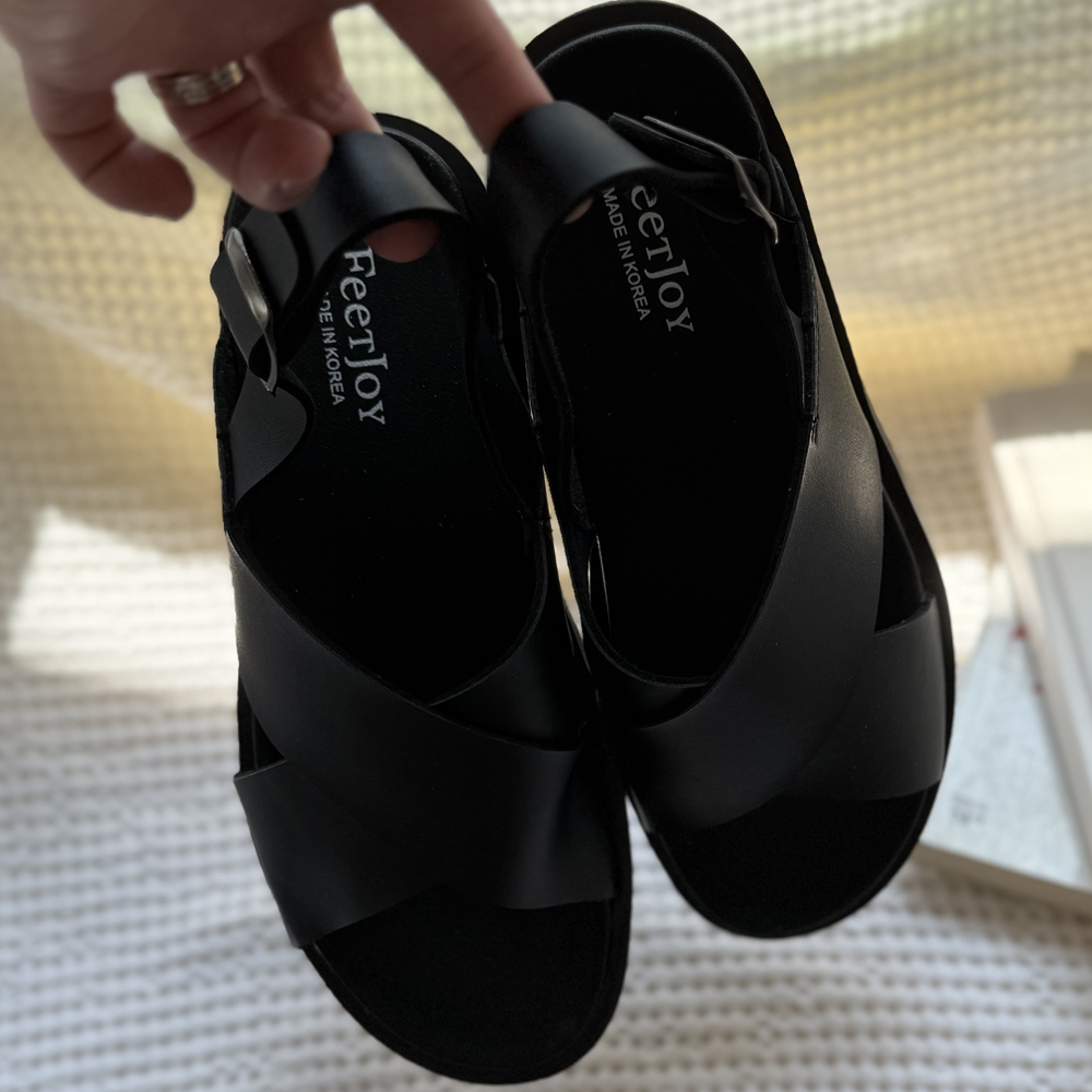 4cm 엑스 크로스 스트랩 샌들 - 상세 이미지 5