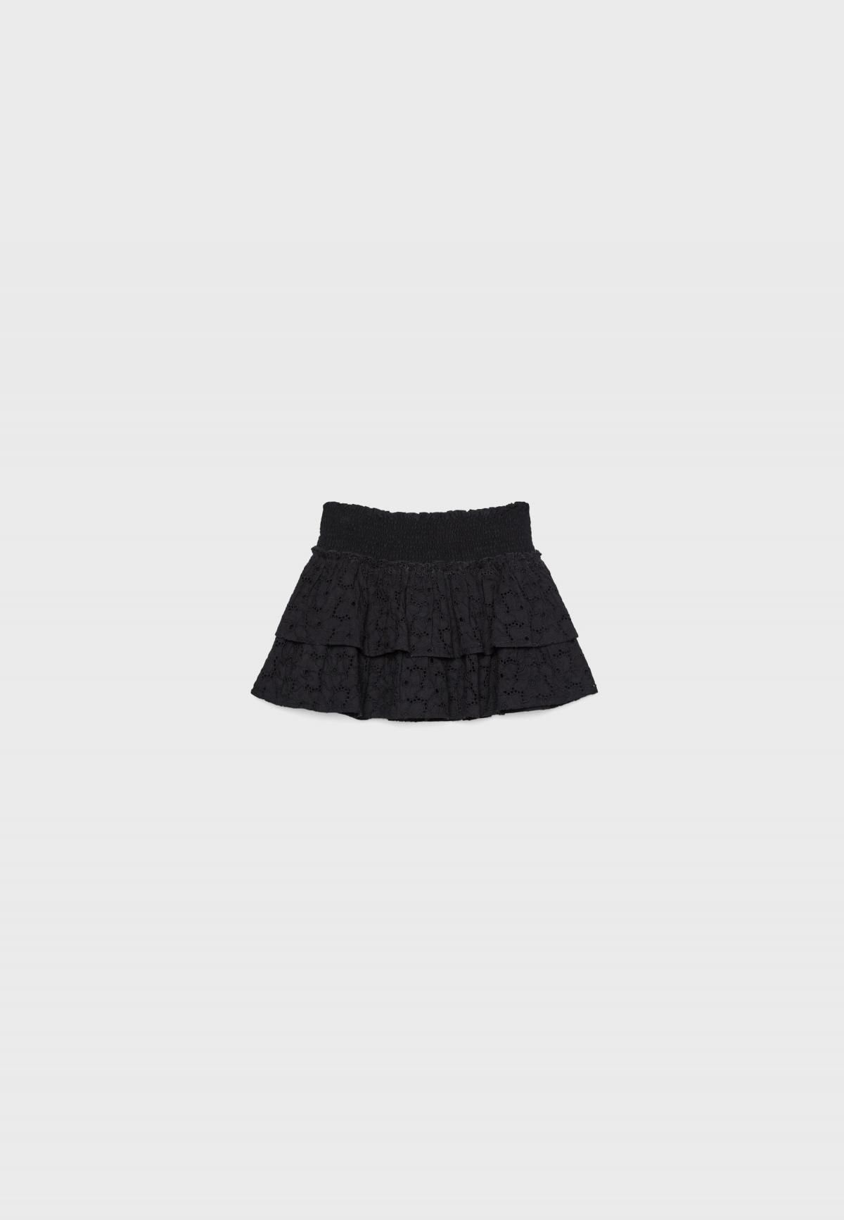 스트라디바리우스 플루이드 자수 스커트 팬츠 1346/270 BLACK - 상품 이미지