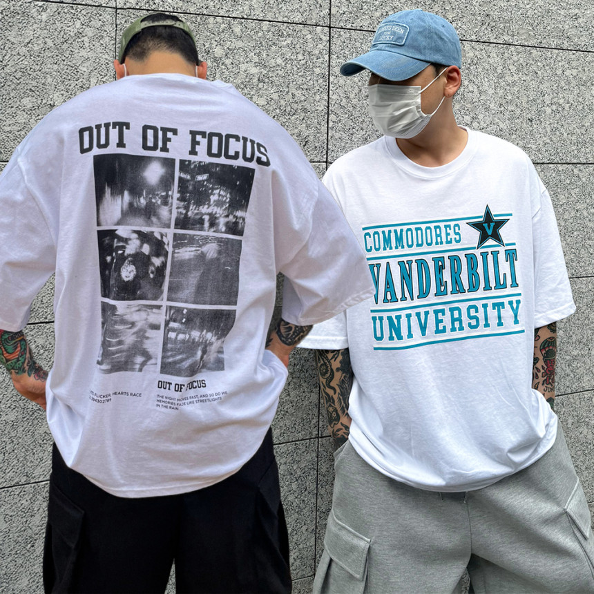 남자빅사이즈반팔티 커플반팔티 쿨링티셔츠 6종