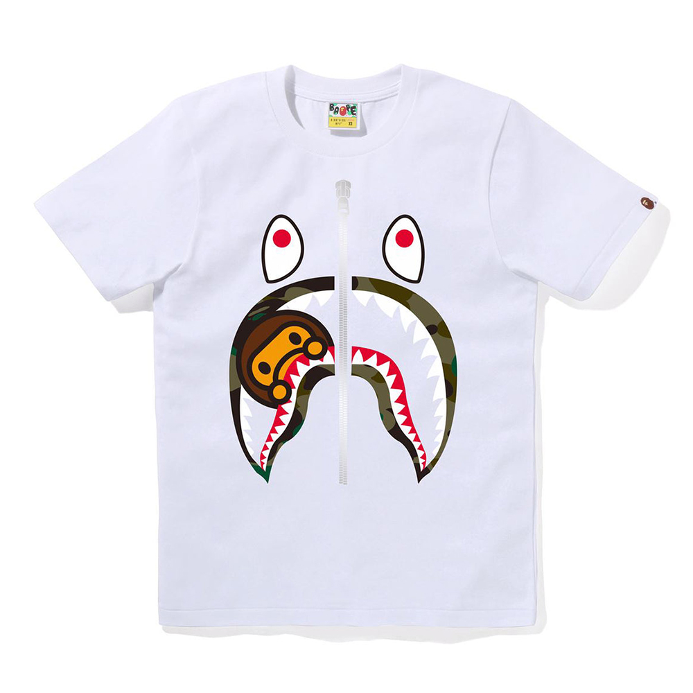 베이프 우먼즈 반팔티 1ST CAMO MILO SHARK TEE 2L80-210-015 - 상세 이미지 2