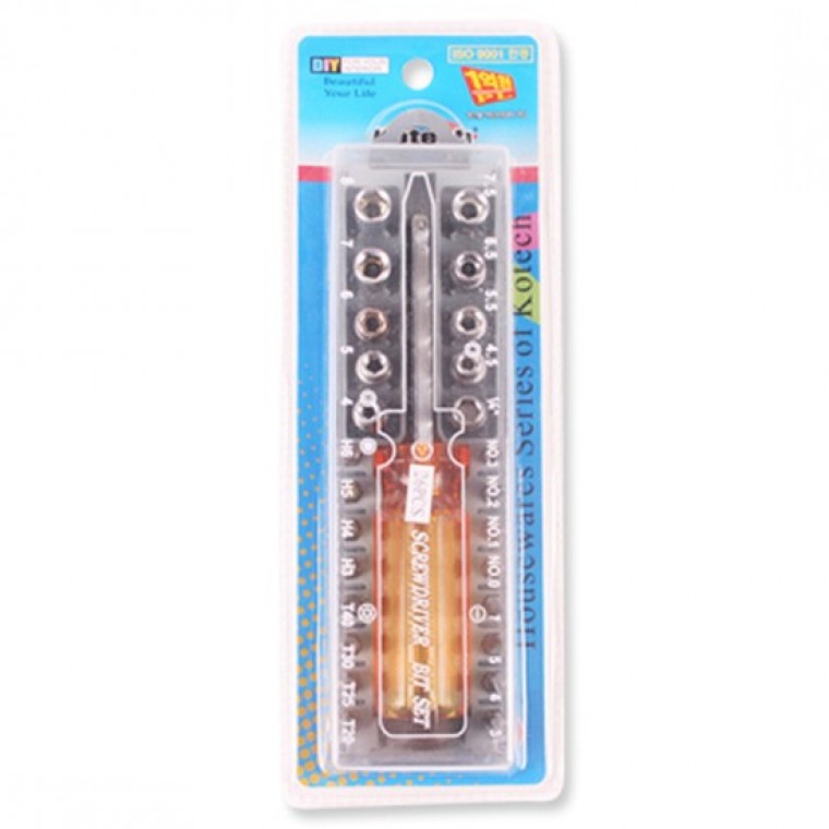 드라이버 비트26P K-1200 5x19x3.5cm 스패너 드라이버 육각렌치 - 메인 이미지