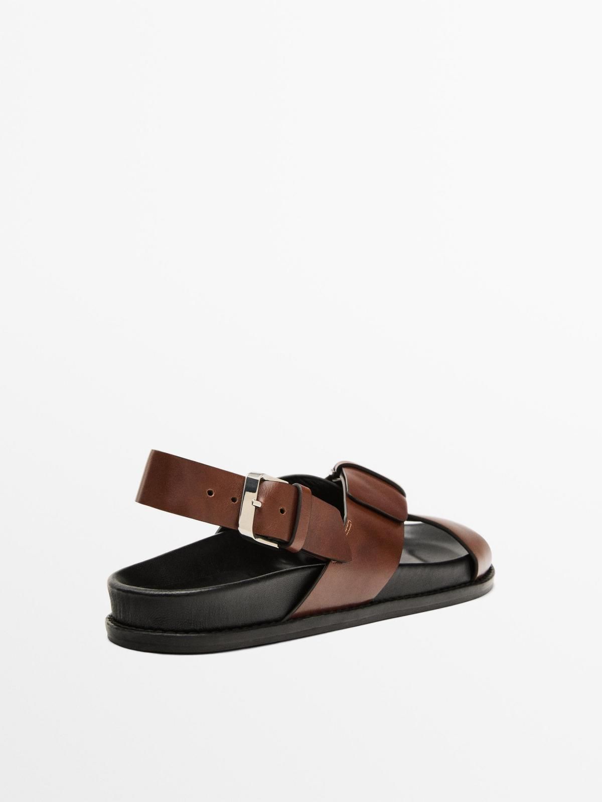 마시모두띠 프리미엄 레더 크로스 스트랩 샌들 1709/650 LEATHER - 상세 이미지 5