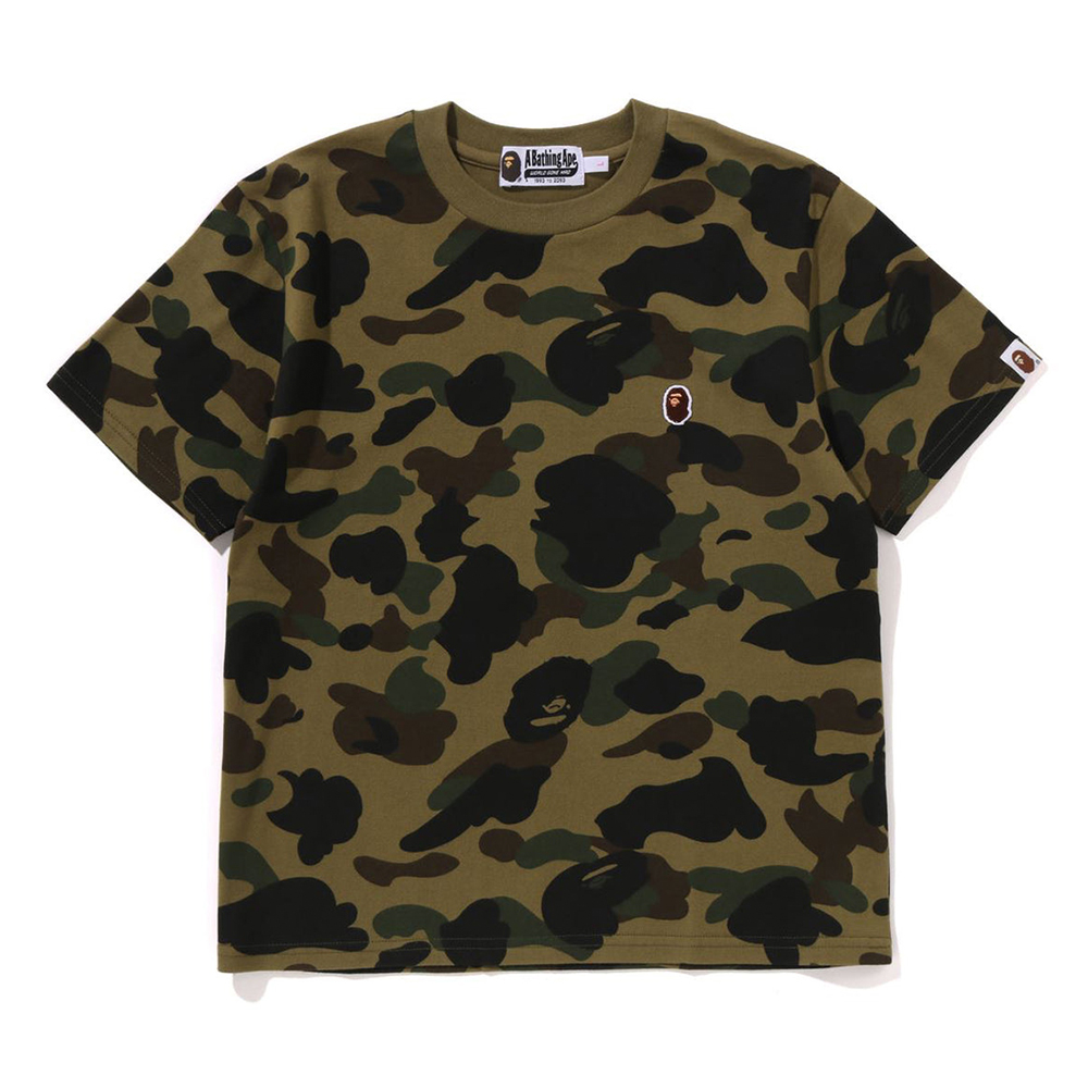베이프 우먼즈 반팔티 1ST CAMO ONE POINT MINI TEE 1L80-209-003 - 상품 이미지