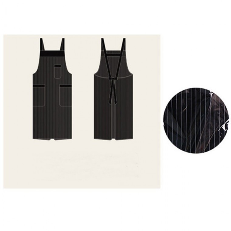 스트라이프 멜빵 앞치마 대 작업앞치마 서빙앞치마 설거지앞치마