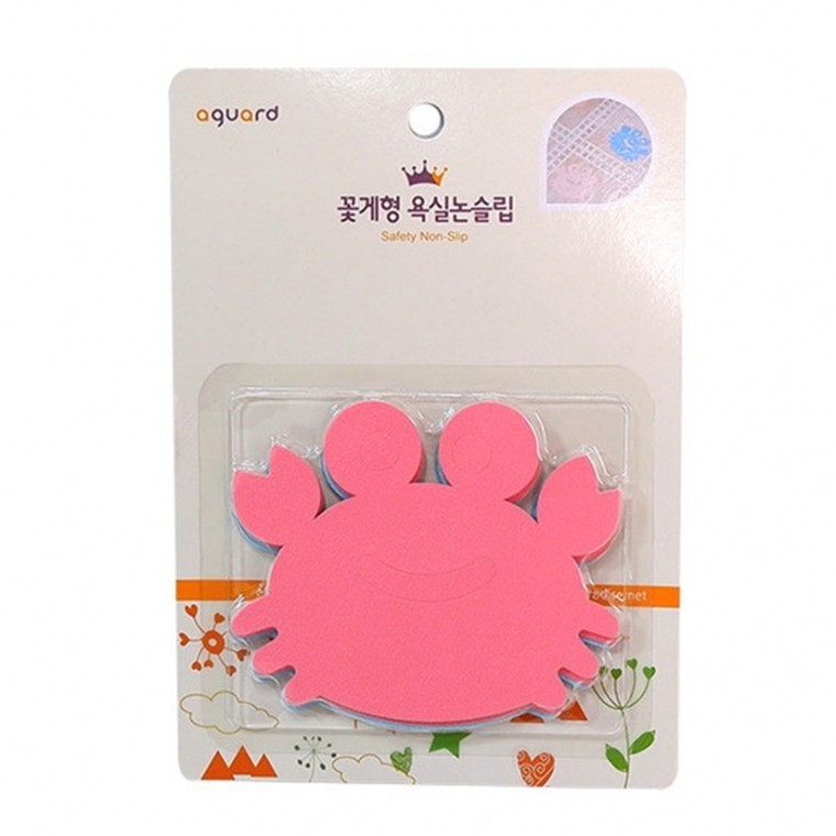 꽃게형 욕실 논슬립 미끄럼방지매트 10매 미끄럼방지패드 욕조매트 욕조미끄럼방지 - 메인 이미지