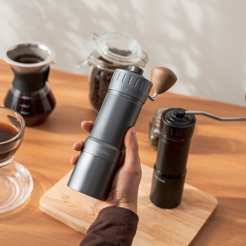 하스타야 T1 커피 그라인더 캠핑 휴대용 수동 원두분쇄기 초정밀 커피머신 핸드밀