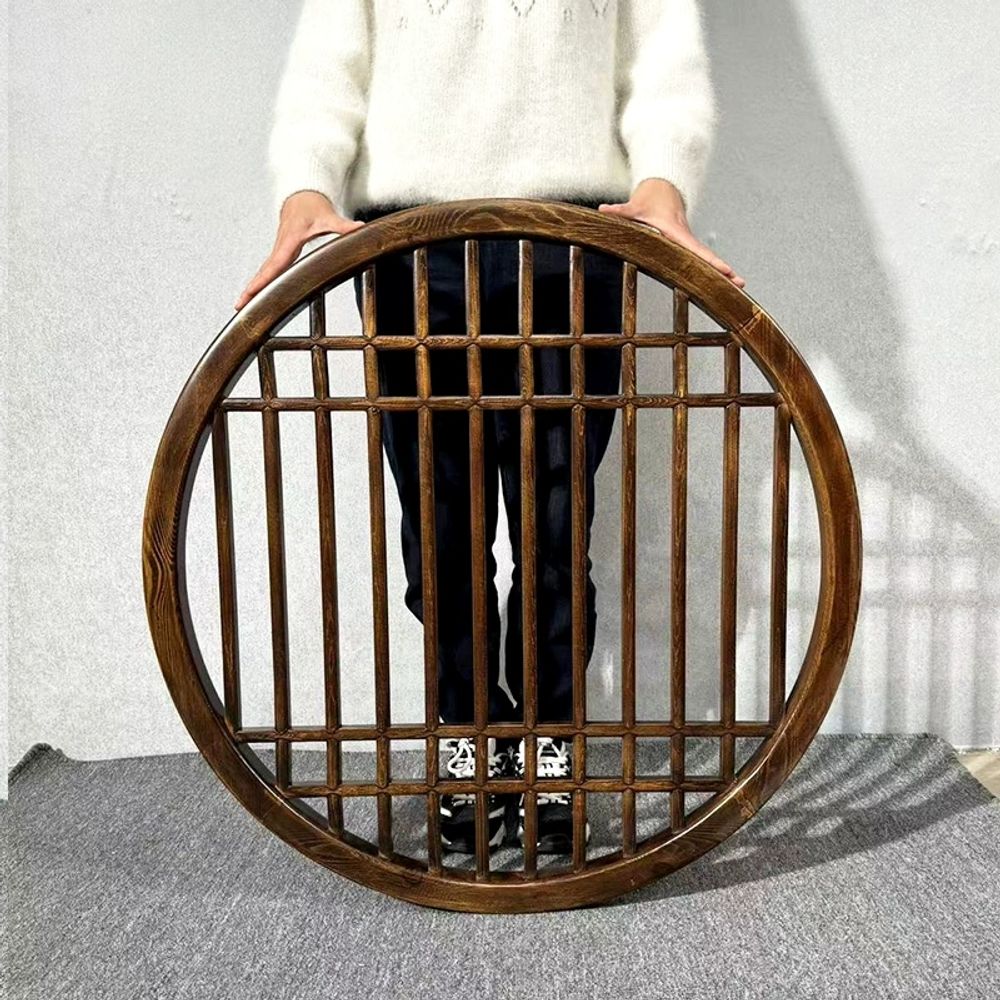 한옥문살 옛날 창호지문 창문 우드 문짝 전통문 스타일 A. 스타일 1 60cm 흰색 블랭크 - 상세 이미지 4