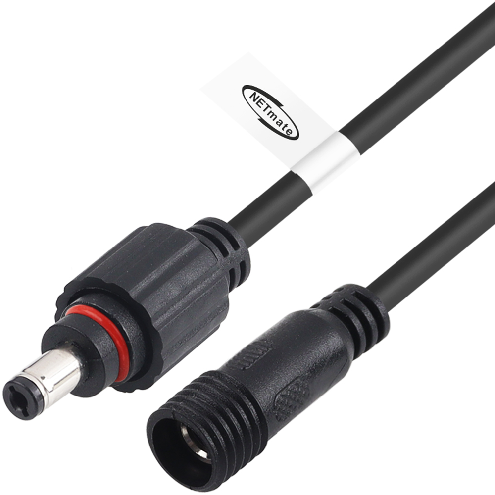 강원전자 넷메이트 방수형 고용량 DC 전원 연장 케이블 3m (5.5x2.1mm) NM-DP2130WP - 상세 이미지 2