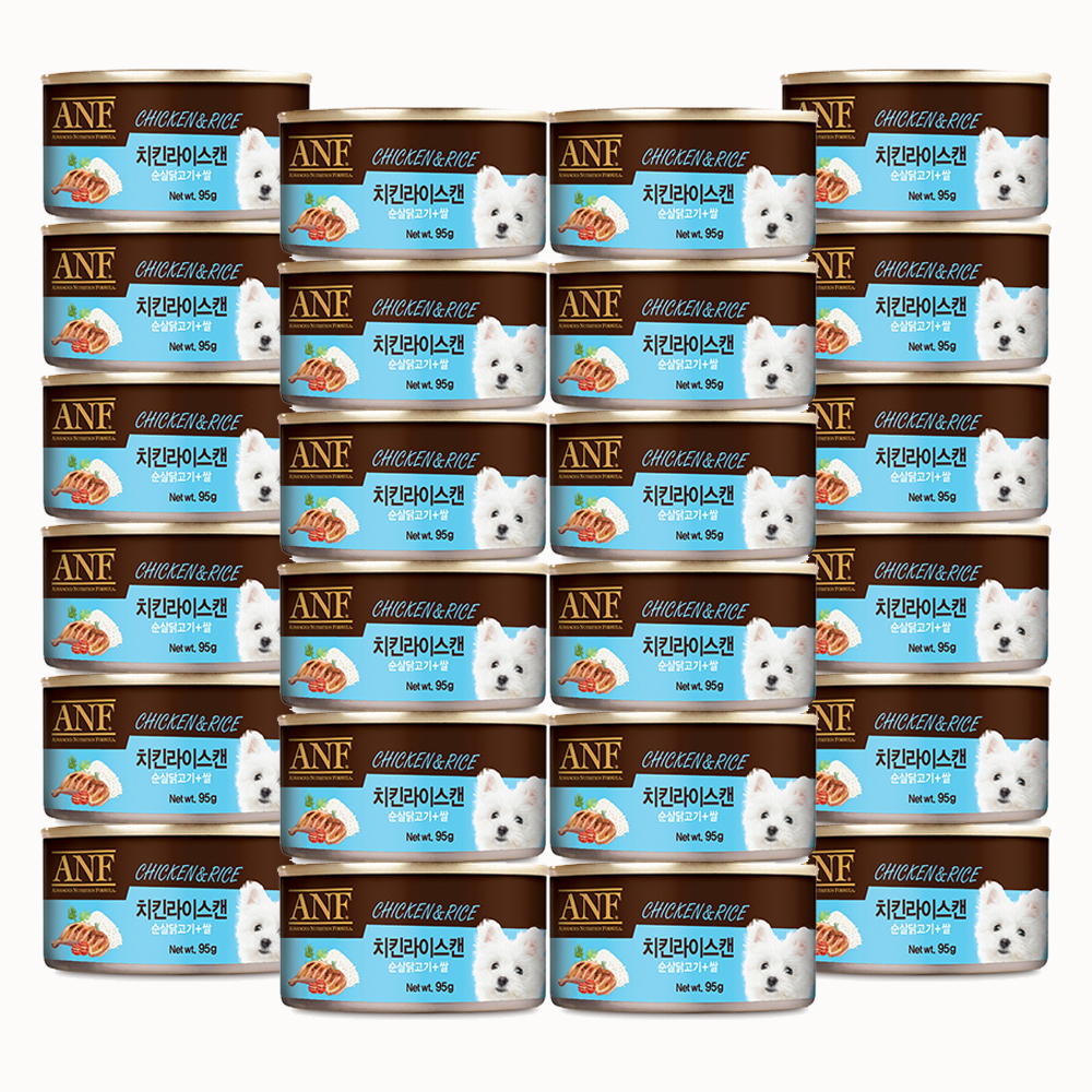 ANF 강아지캔 치킨+라이스, 95g, 24개 - 상품 이미지