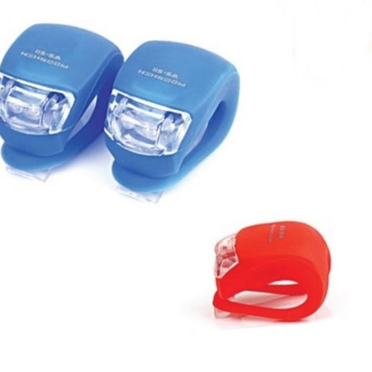 경량2구실리콘 색상랜덤 자전거튜닝 라이트 led - 상품 이미지