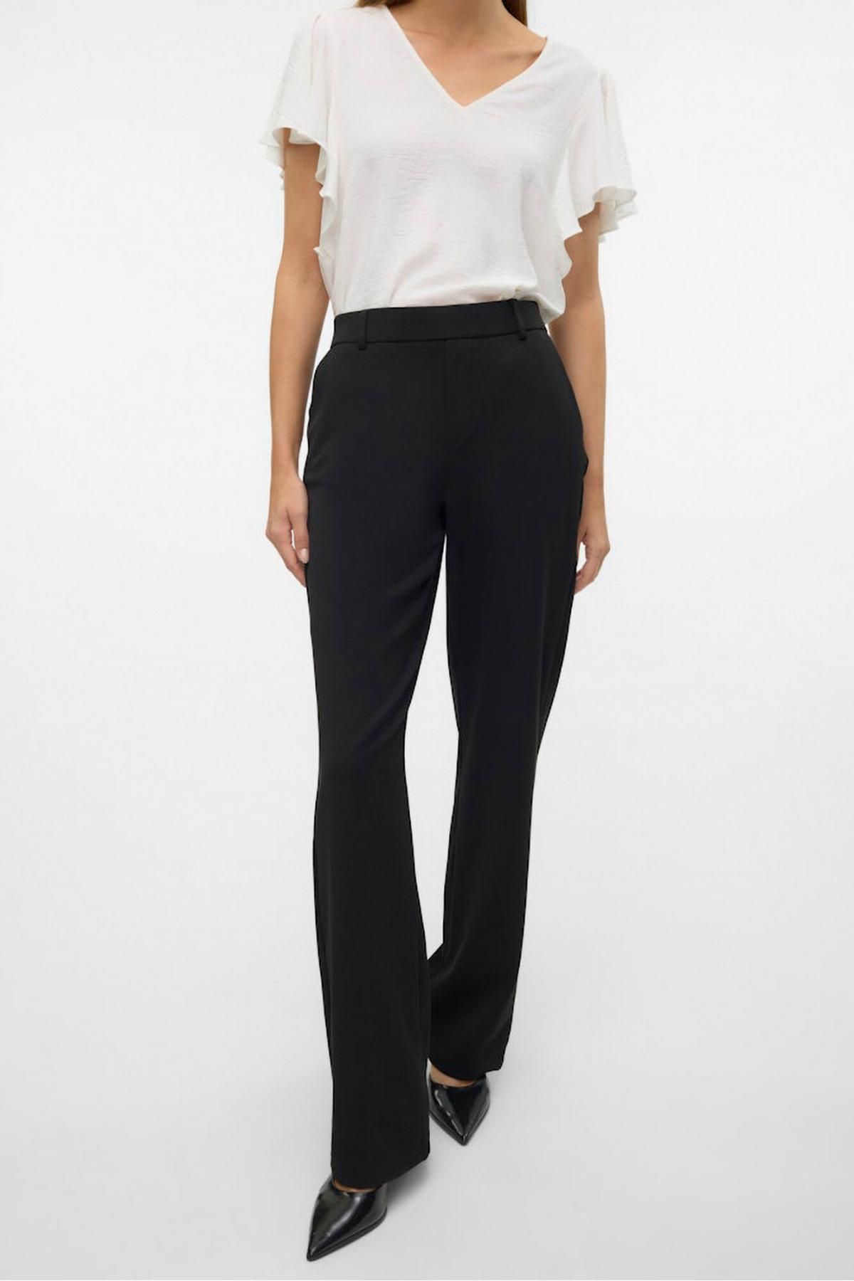 베로모다 스트레이트 웨이스트밴드 팬츠 6398262 NEGRO - 상세 이미지 4