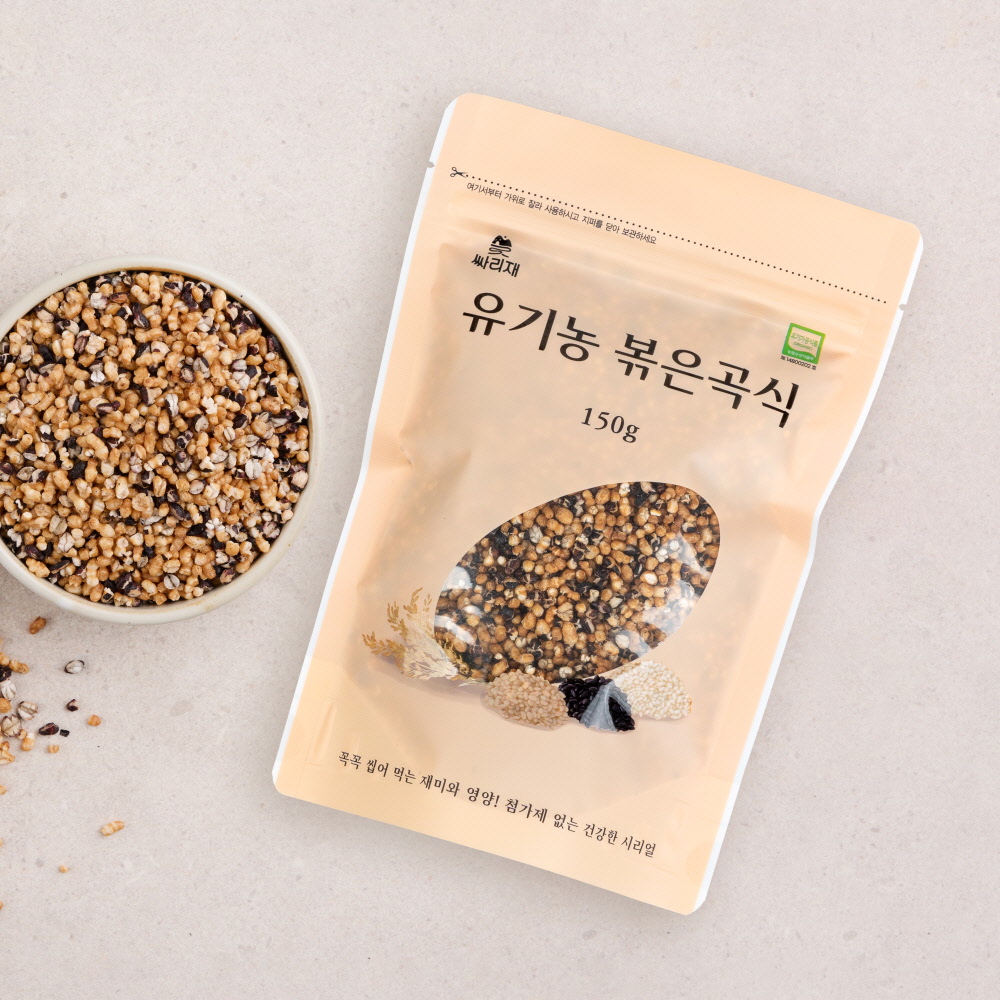 싸리재 통곡물 시리얼 [ 유기농 볶은 곡식 ] 무설탕 현미 현미후레이크