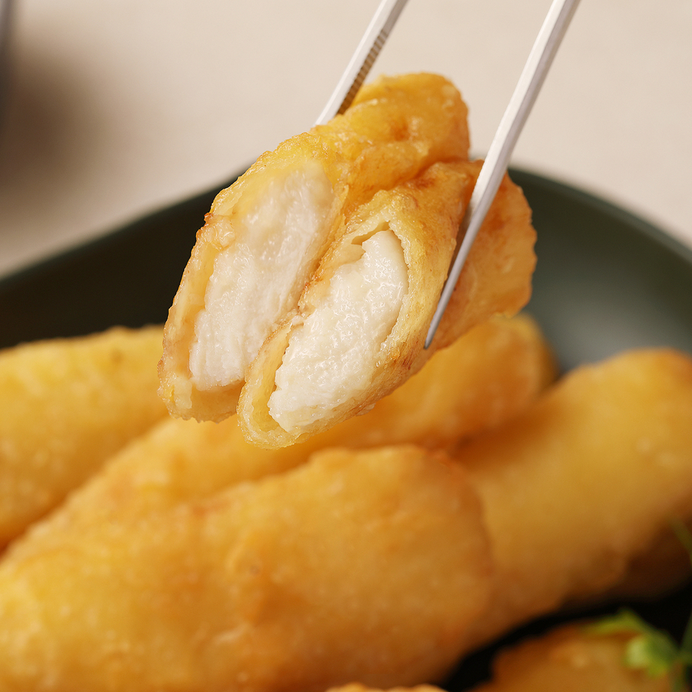 [푸딩팩토리] 크리스피 통살 오징어튀김 1kg 3분완성 쫄깃 바삭한 분식의 왕 - 상세 이미지 3