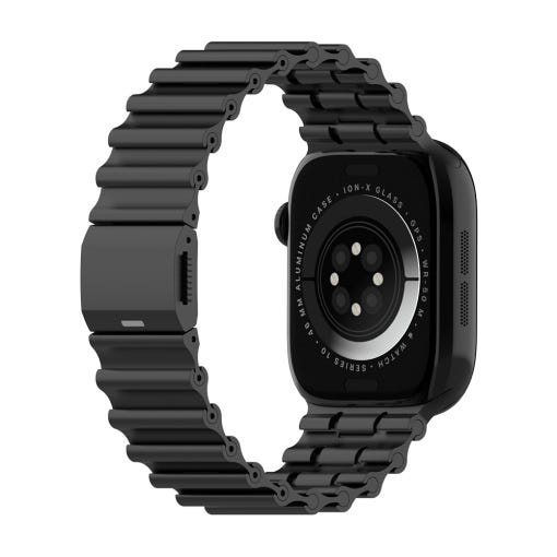 UNIU 애플워치 티타늄 마그네틱 스트랩 착용 이미지