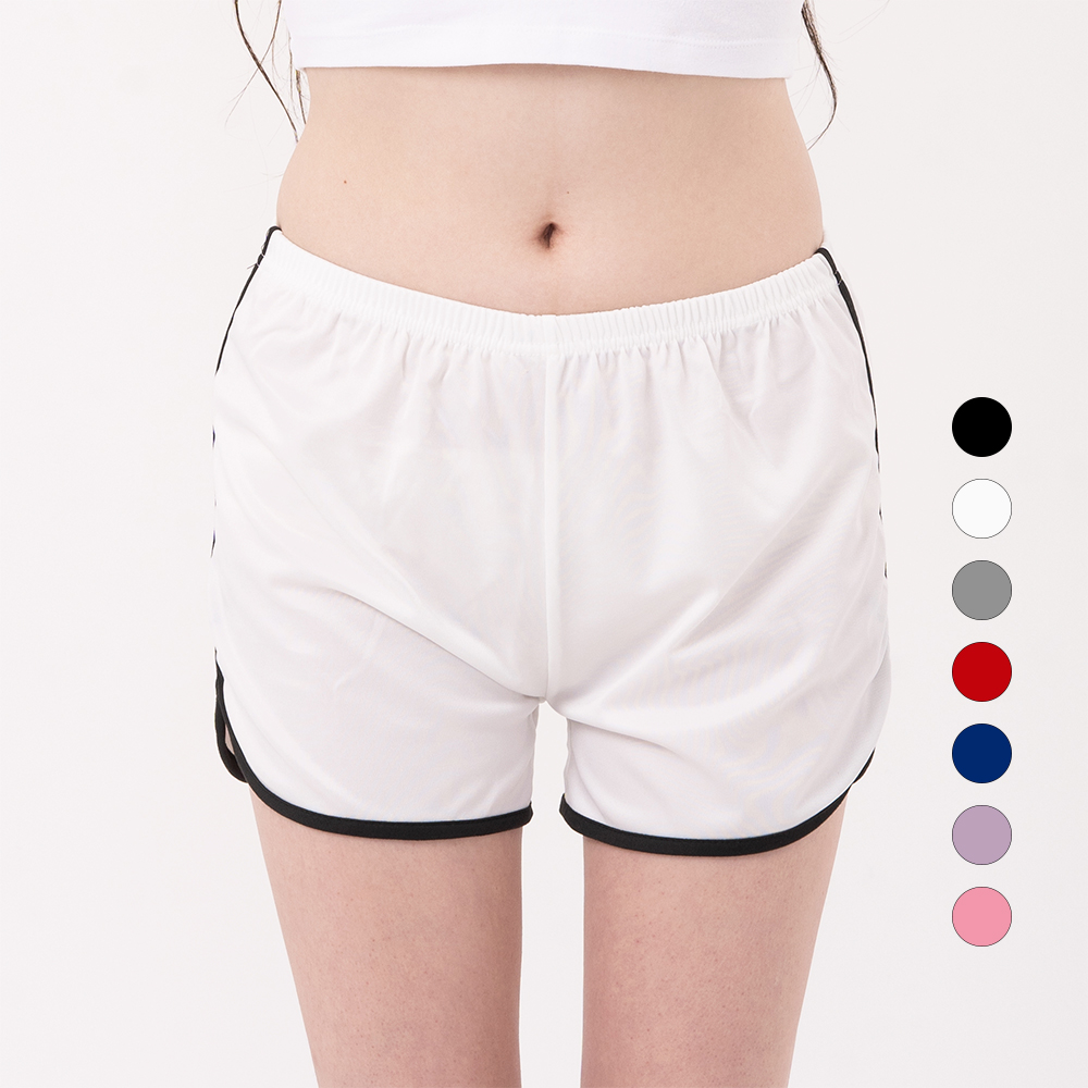 걸포유 섹시 돌핀팬츠 3부 트레이닝 반바지 헬스 운동복 빅사이즈 화이트, 2XL