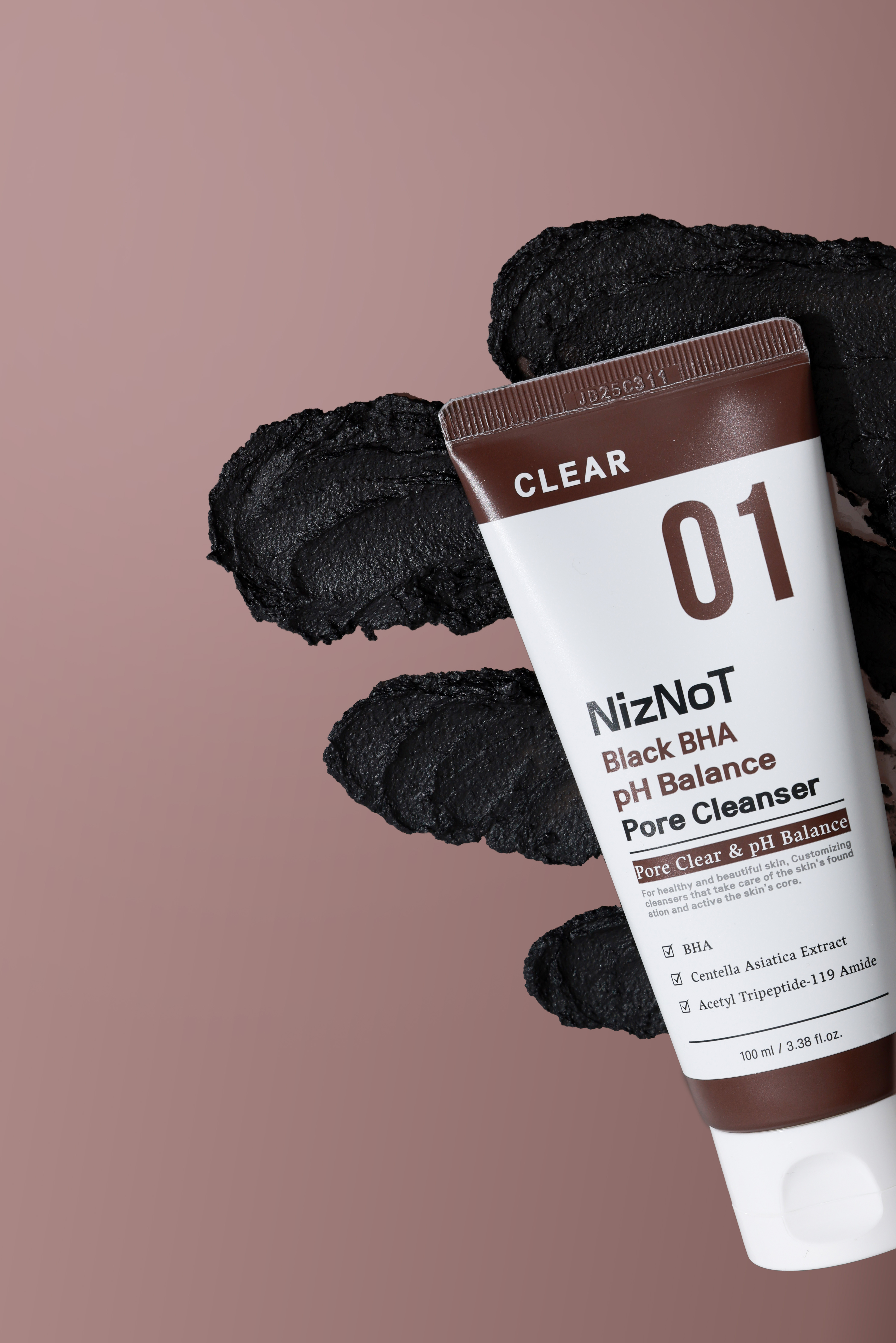 니즈낫 01 기능성 블랙 BHA 밸런스 모공 클렌저 / 미세먼지 제거 모공 개선 폼클렌징 100ml - 상세 이미지 2