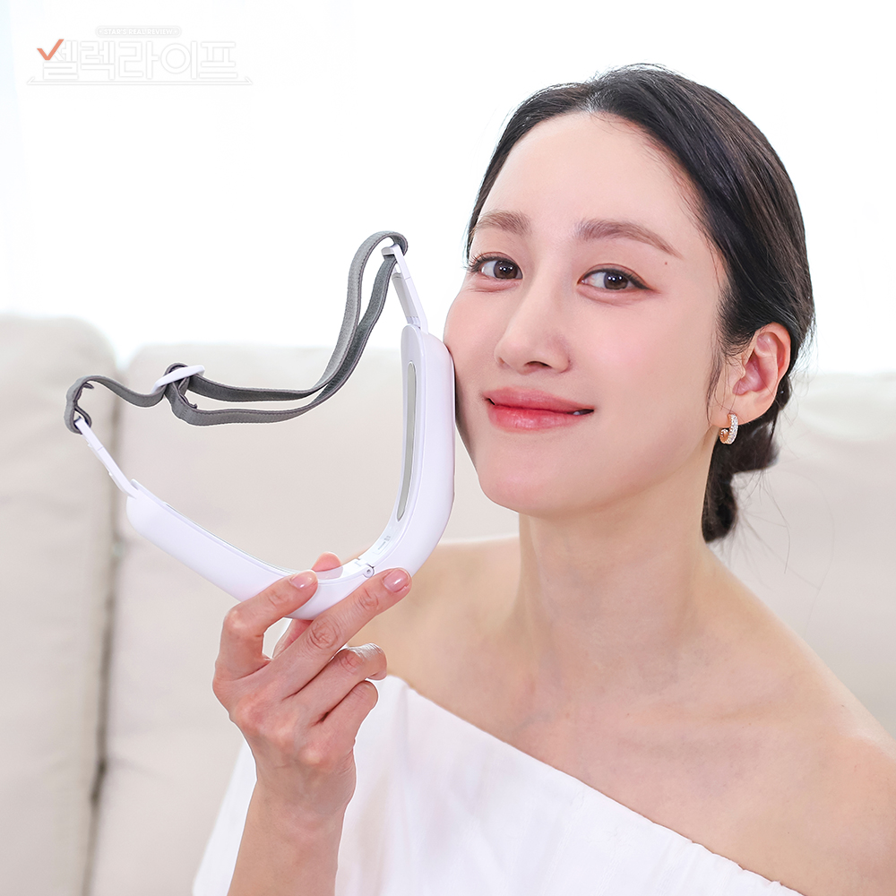 [1+1] 에르고바디 쉐이피EMS브이라인밴드 V라인 얼굴 마사지기 이중턱 리프팅밴드 붓기 턱선 기구