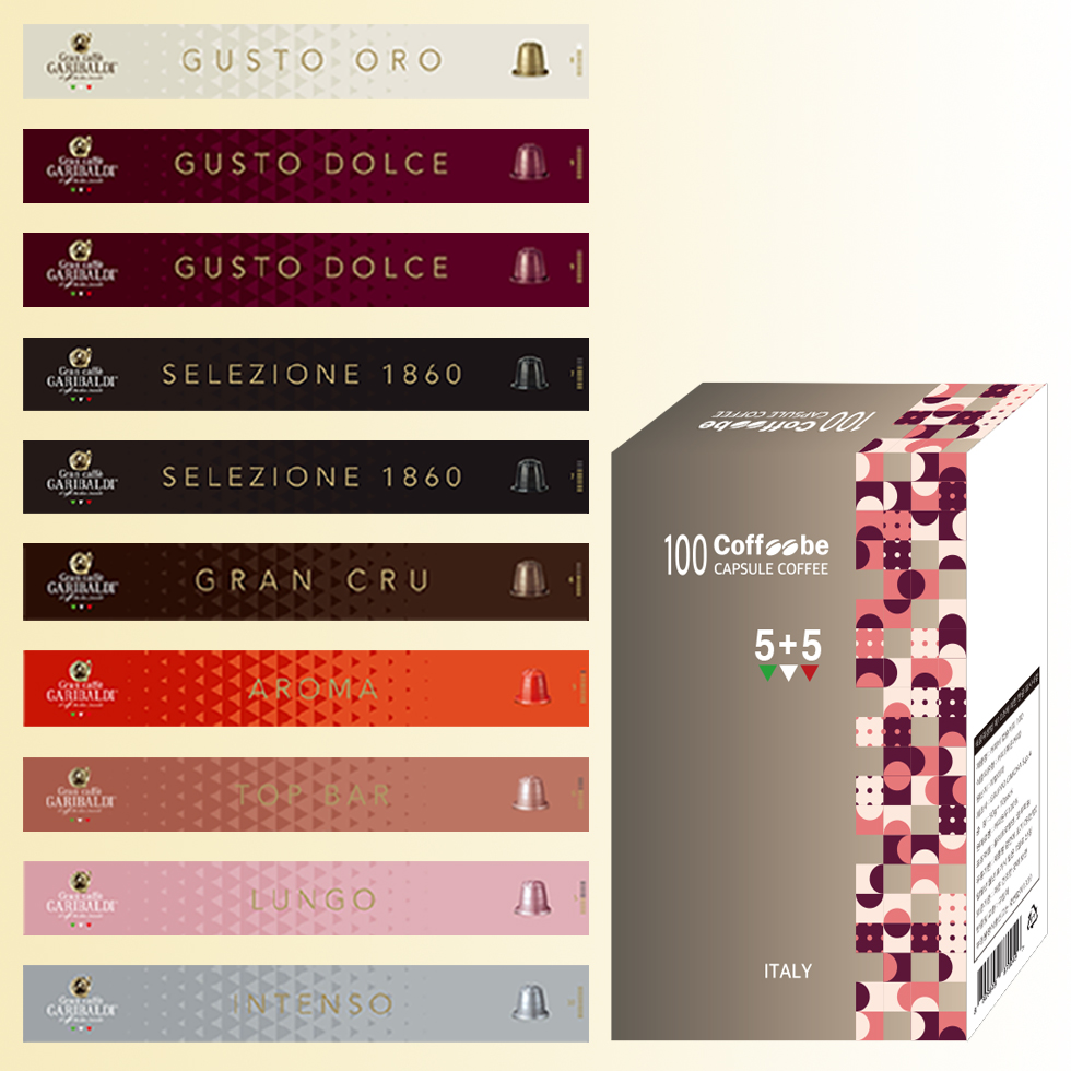 네스프레소 캡슐커피 호환 5+5 100캡슐 에스프레소 룽고