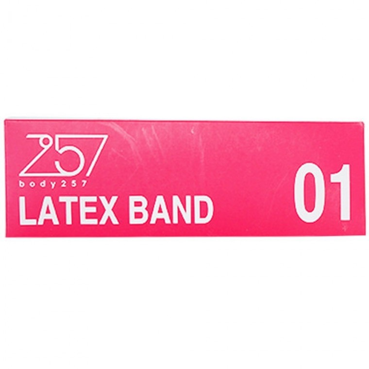 바디257 라텍스밴드 01 핑크 0.2MM 스쿼트 헬스 스트레칭 - 메인 이미지