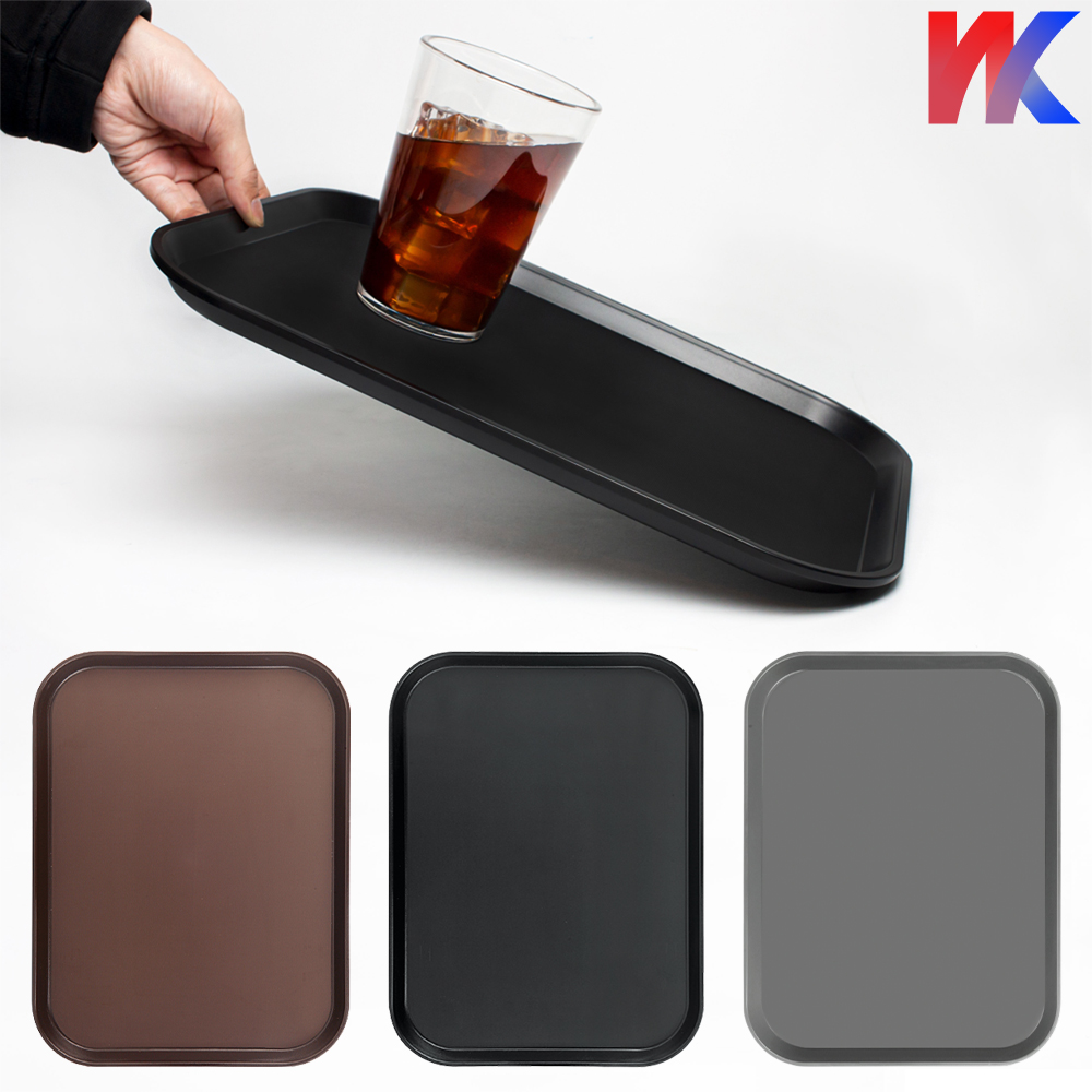 논슬립 쟁반 카페 트레이 플라스틱 업소용 쟁반 사각 트레이 소소 제품 이미지