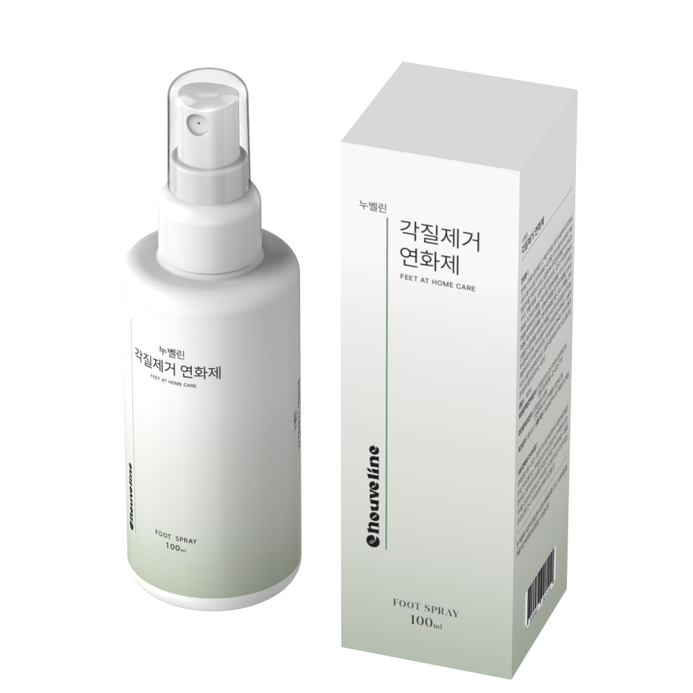 누벨린 만능 발각질제거제  연화제 풋 스프레이 발스크럽 100ml - 상세 이미지 3