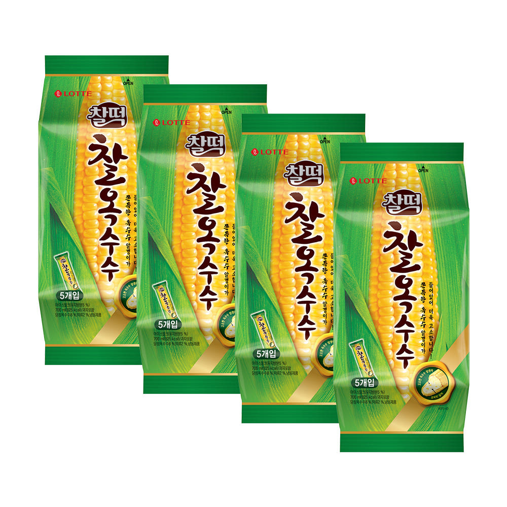 롯데웰푸드 찰떡 찰옥수수 5입 x 4팩