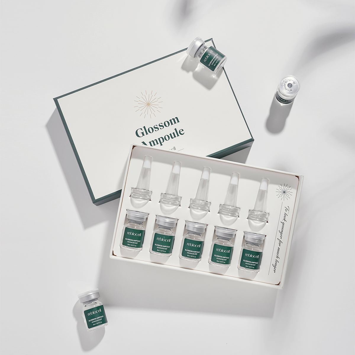 리블로셀 EGF 글로썸 앰플 5EA , 에스테틱용 안티에이징 앰플 - 메인 이미지