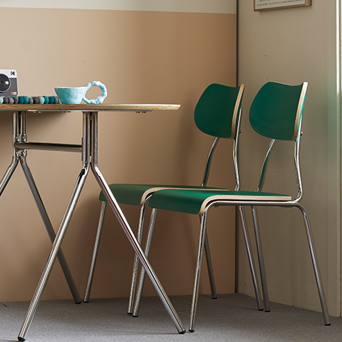 16피스 SFCY 미드센츄리 예쁜 카페 의자 스틸 철제 업소용 라운지체어