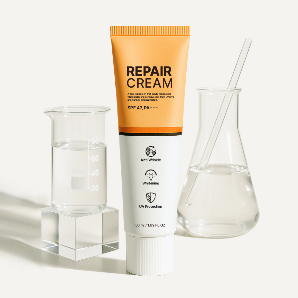 스펠라 리페어 선블럭 크림 50ml / 미백·주름개선·자외선 차단 삼중 기능성 / 엑토인 - 상세 이미지 2