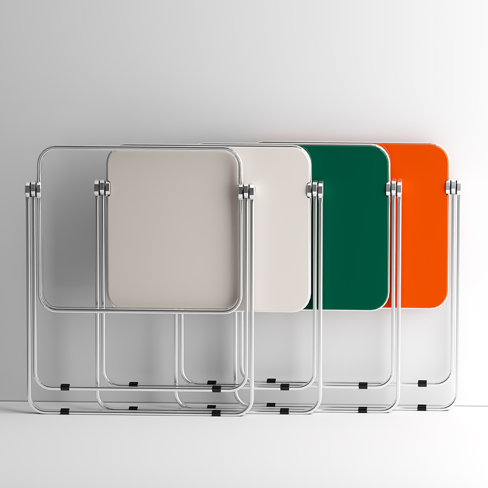 16피스 TZZ 접이식 폴딩 간이 다용도 접는 멀티 휴대용 미드센츄리 카페 크롬도금 테이블