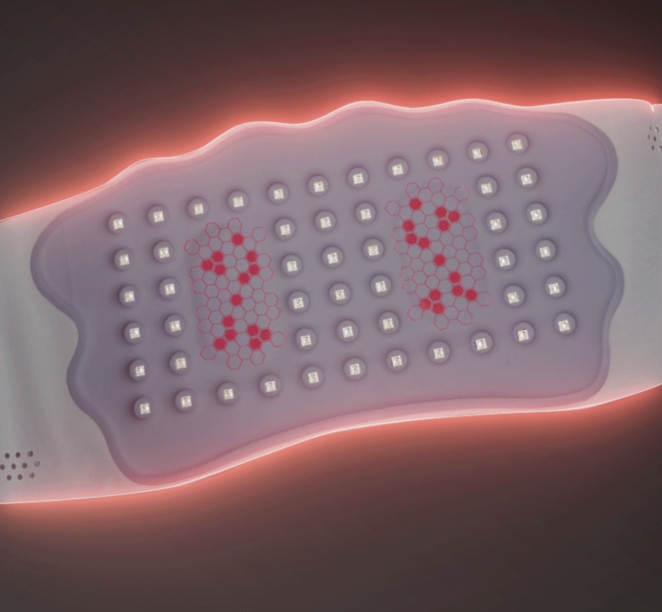 슬림웜 LED 허리찜질기 근적외선 복부 온열찜질기 원적외선 찜질